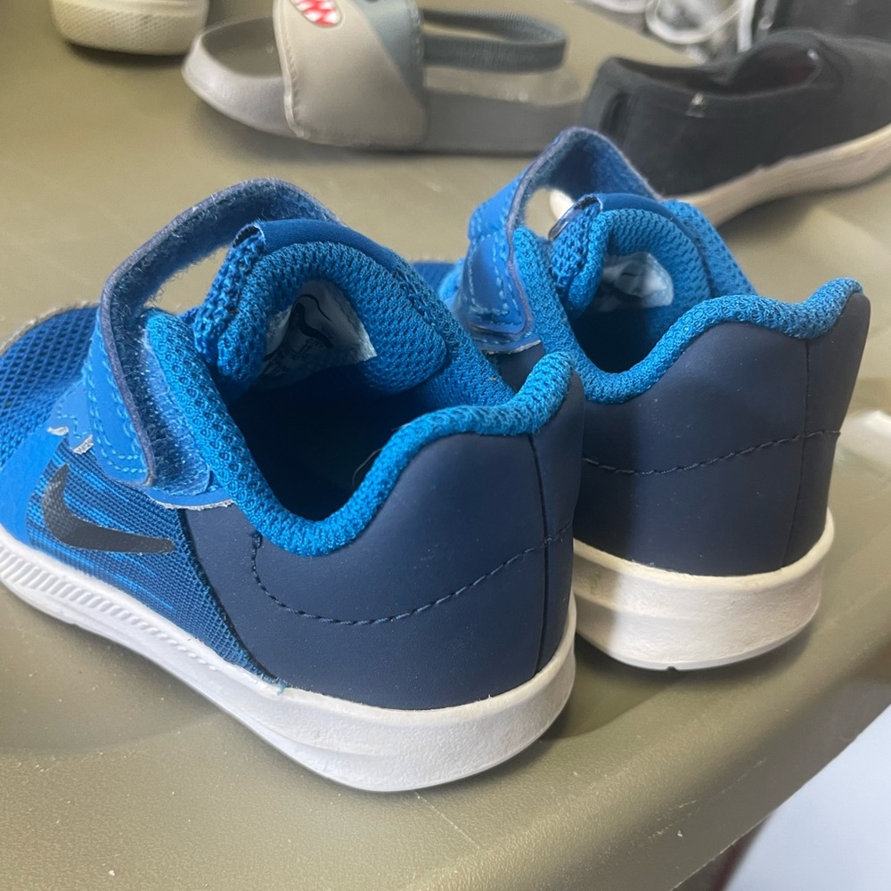 Blue baby/toddler nike sneaker size 5. Great condition, worn once.